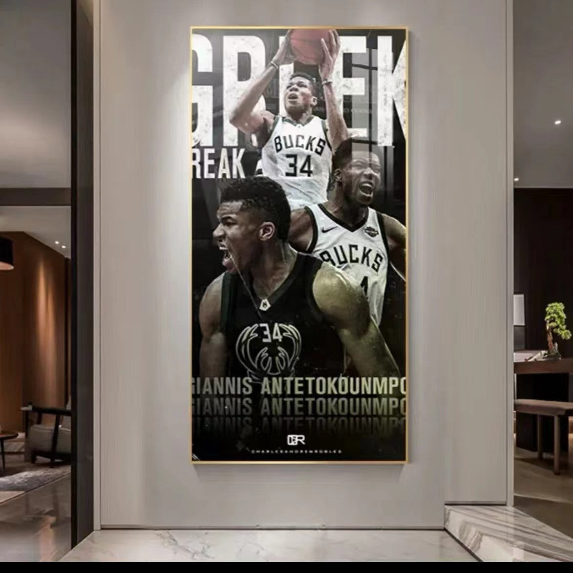 Art mural de Giannis Antetokounmpo