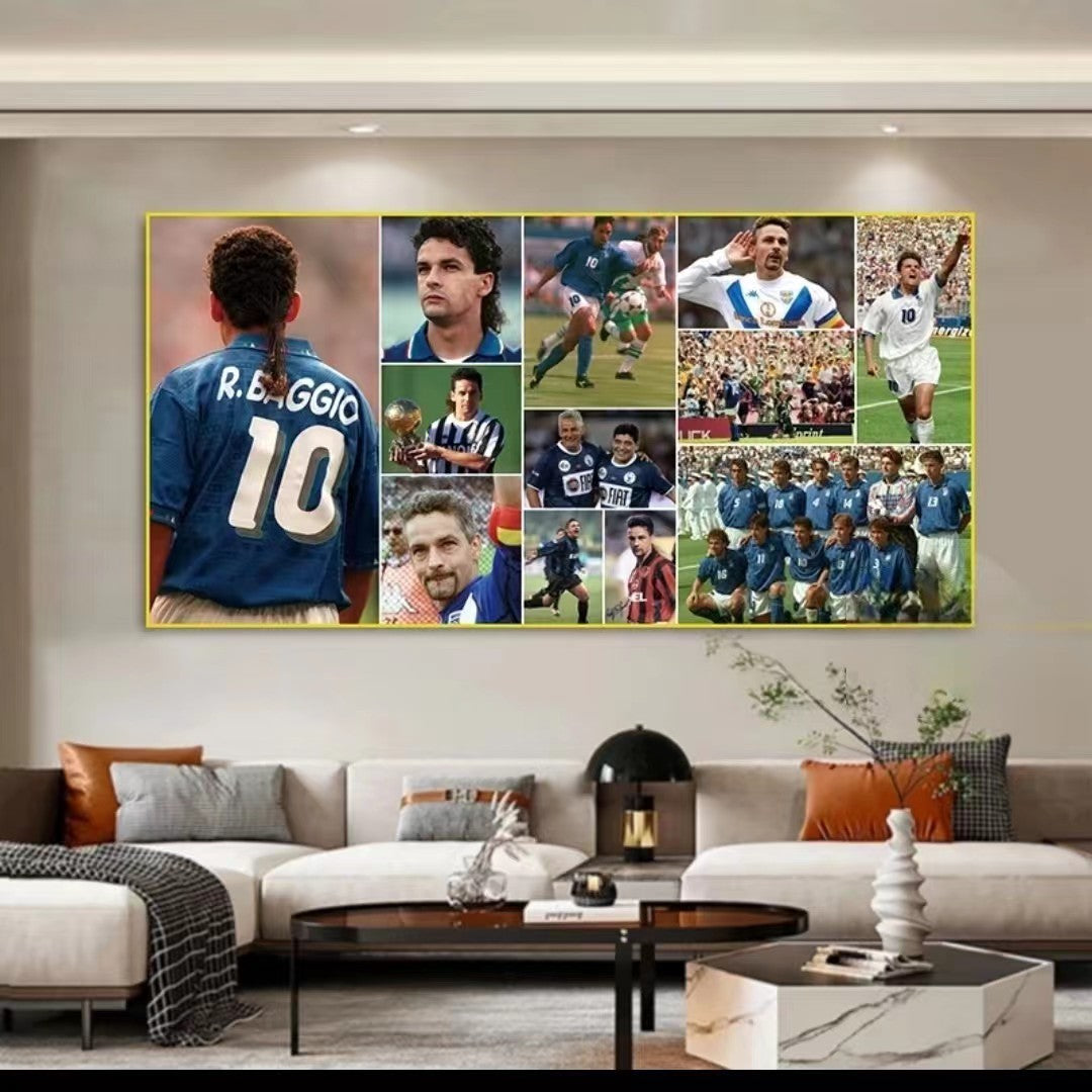 Art mural décoratif pour le stade Roberto Baggio