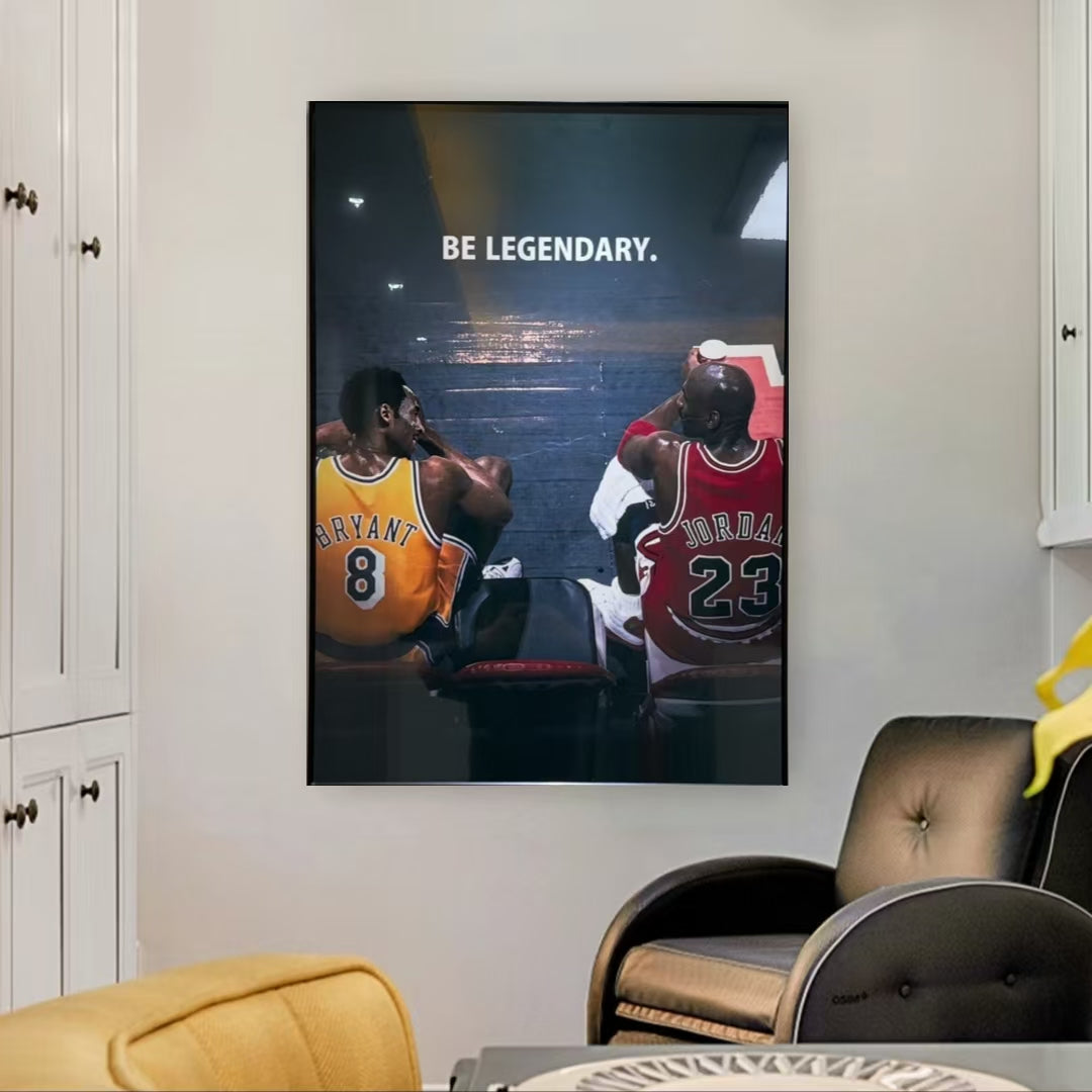Michael Jordan und Kobe Bryant Wandkunst