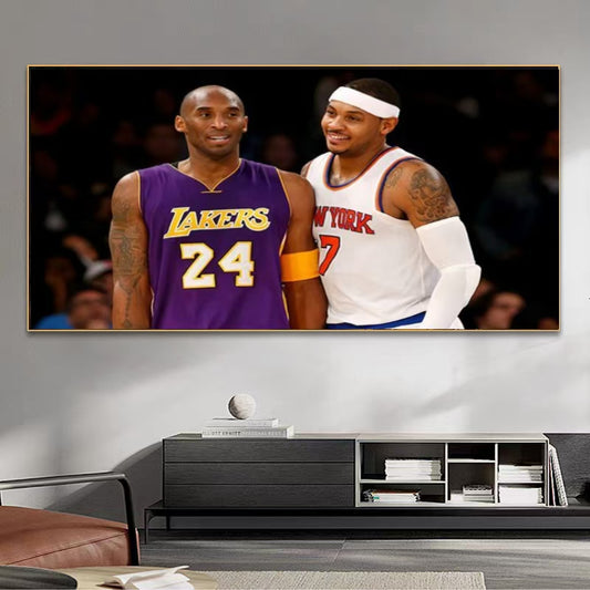 Kobe Bryant and Carmelo Anthony Wall Art