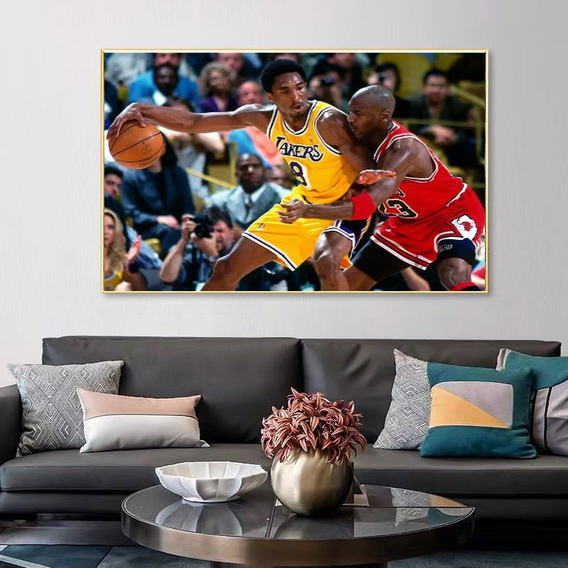 Michael Jordan and Kobe Bryant Wall Art