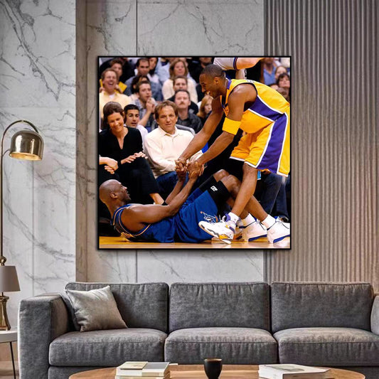 Michael Jordan and Kobe Bryant Wall Art