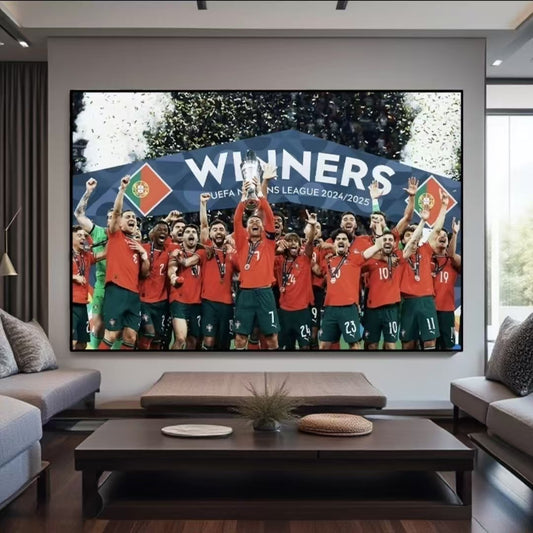 Portugal wins UEFA Nations League  Wall Art