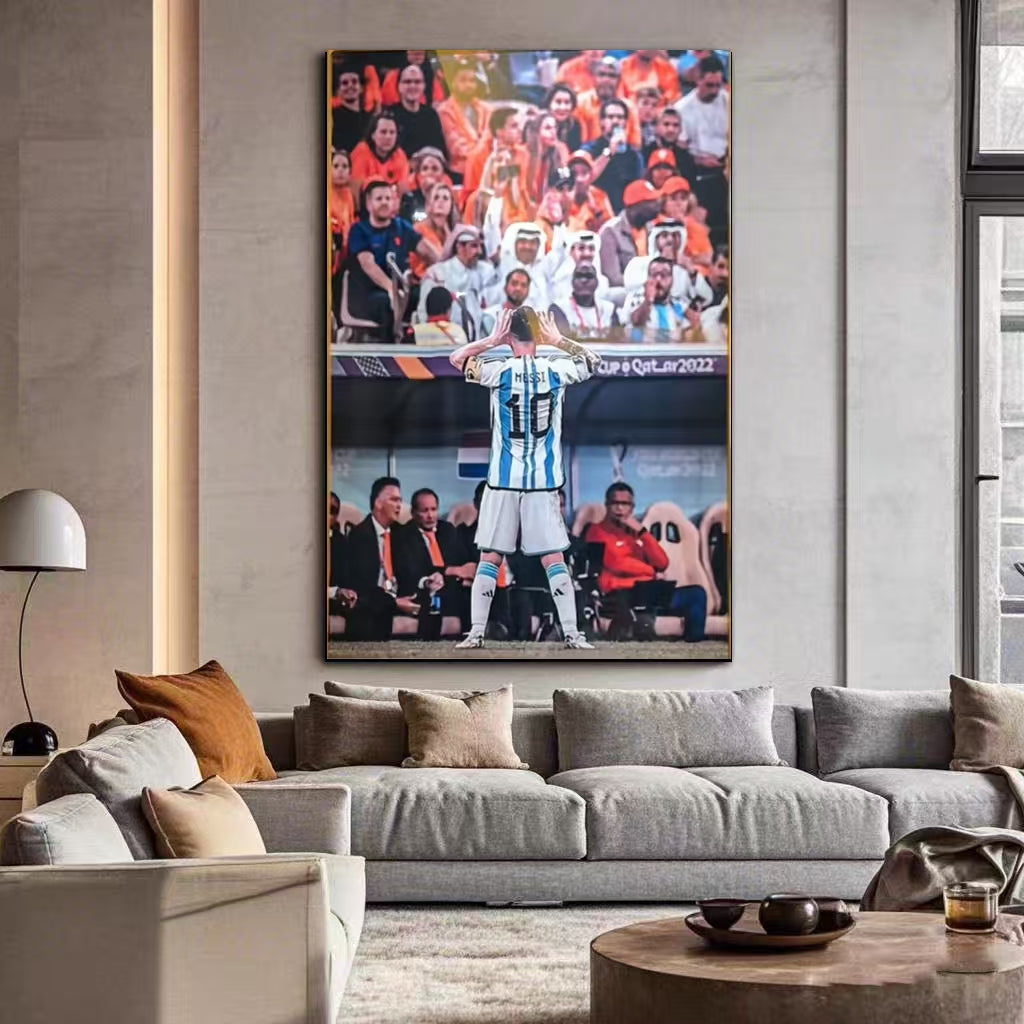 Arte de pared de Lionel Messi