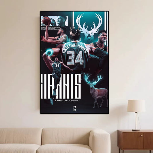 Giannis Antetokounmpo Wall Art