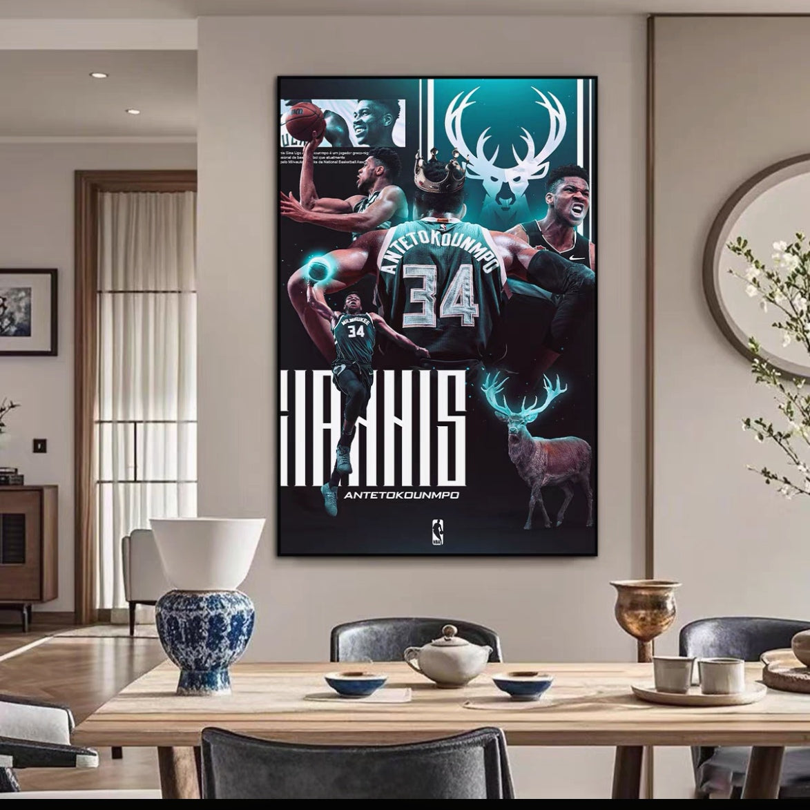 Giannis Antetokounmpo Wall Art