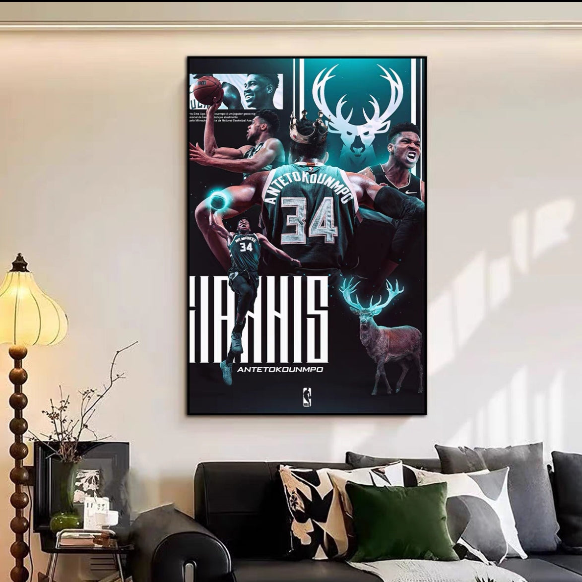Giannis Antetokounmpo Wall Art