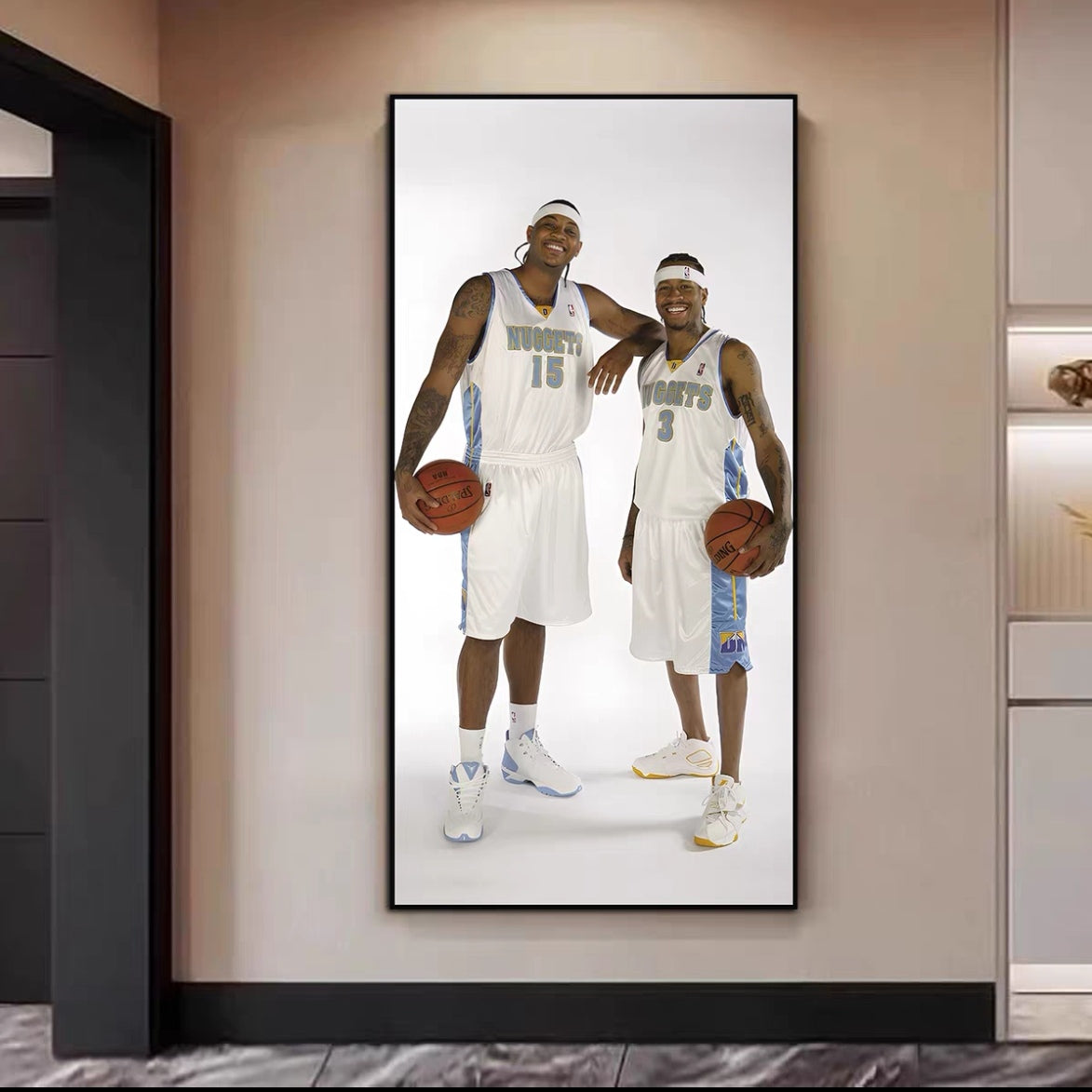 Allen Iverson et Carmelo Anthony Murale Art