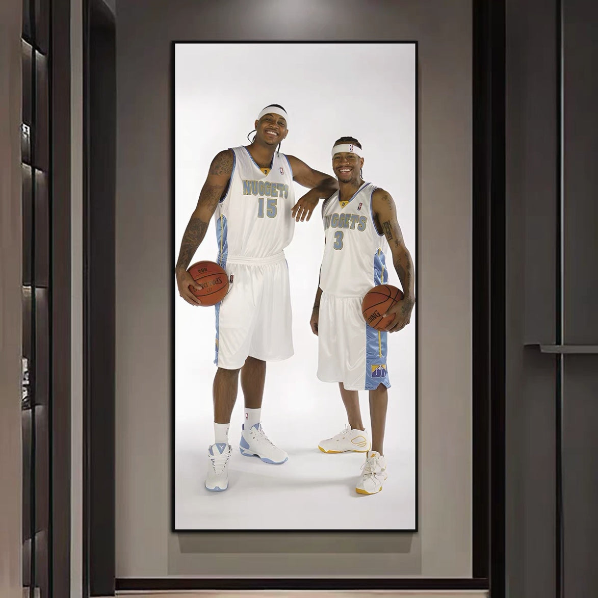 Allen Iverson et Carmelo Anthony Murale Art