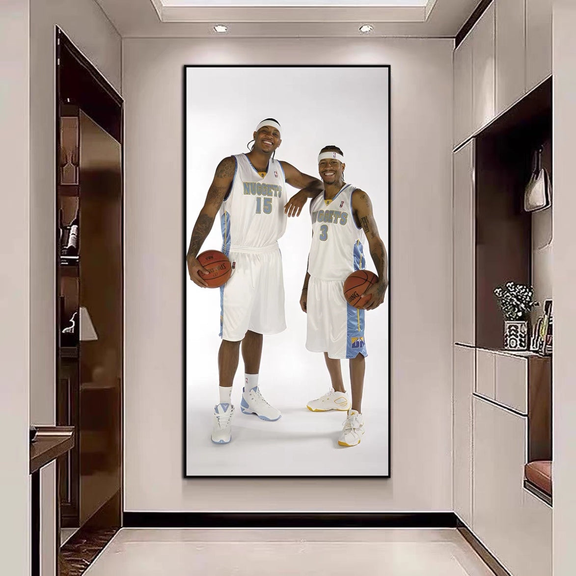 Allen Iverson et Carmelo Anthony Murale Art