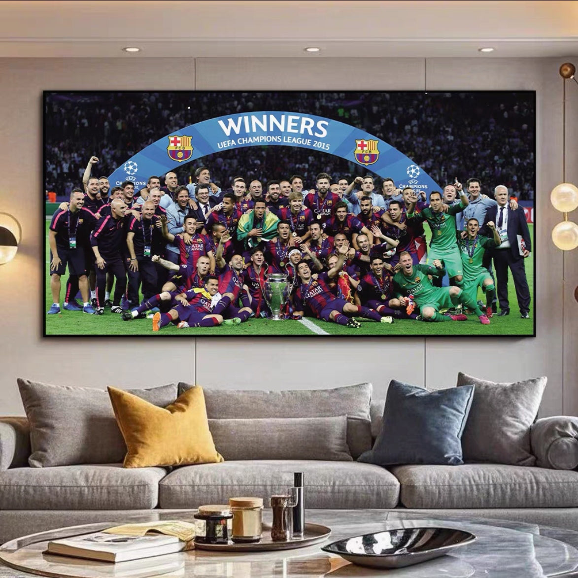 Barcelona Champions League 2015 Wall Art