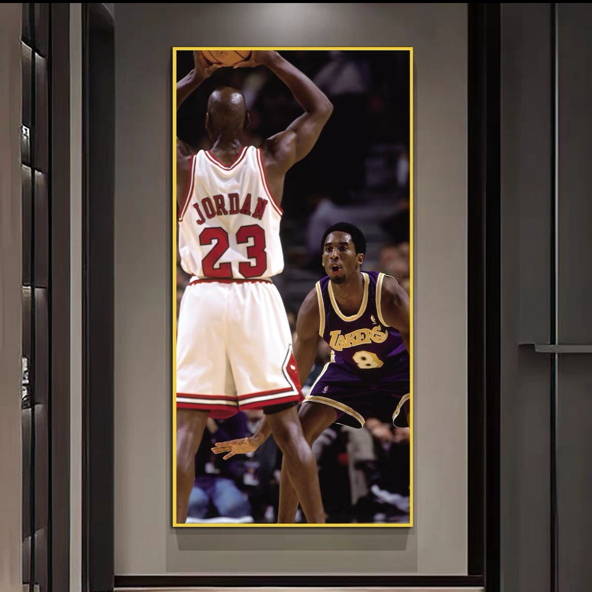 Michael Jordan and Kobe Bryant Wall Art