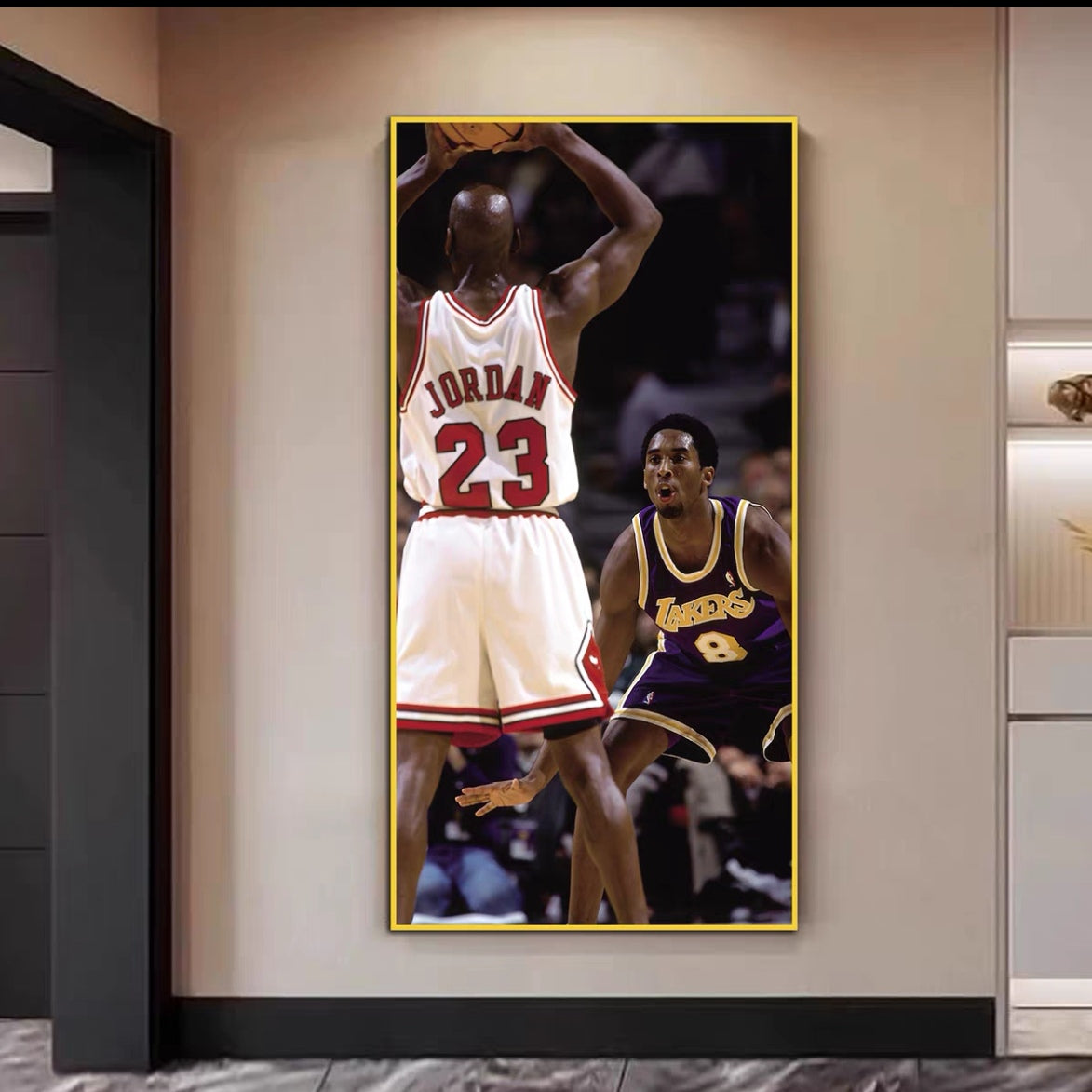 Michael Jordan and Kobe Bryant Wall Art