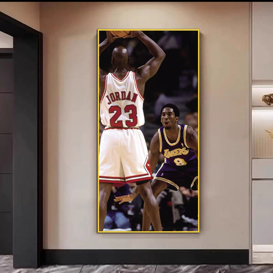 Michael Jordan and Kobe Bryant Wall Art