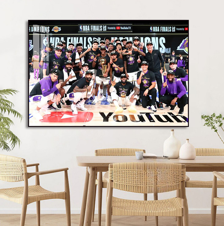 Art mural du championnat des Lakers de Los Angeles 2020