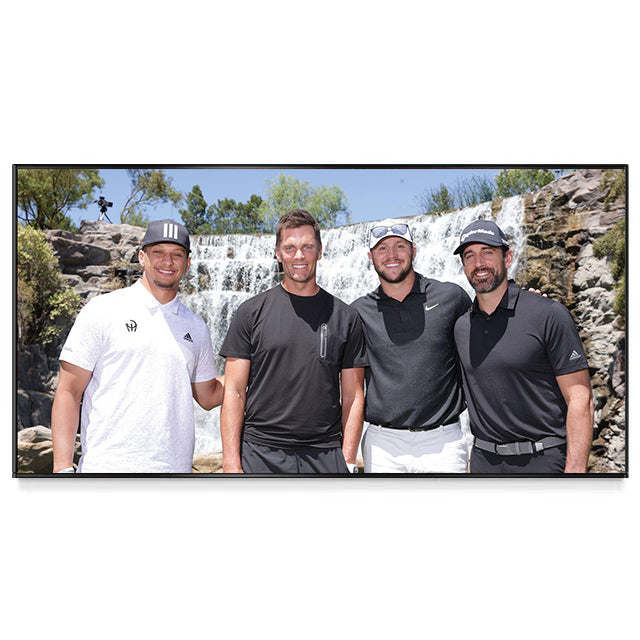 Art mural de Tom Brady, Josh Allen, Patrick Mahomes et Aaron Rodgers