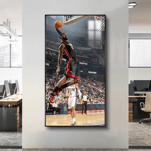 Arte de pared de LeBron James