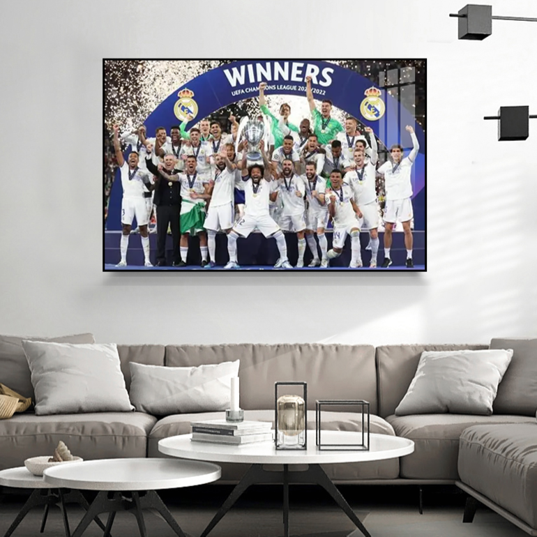 Dekorative Wandkunst, die Real Madrid gewinnt