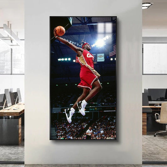 LeBron James Wandkunst
