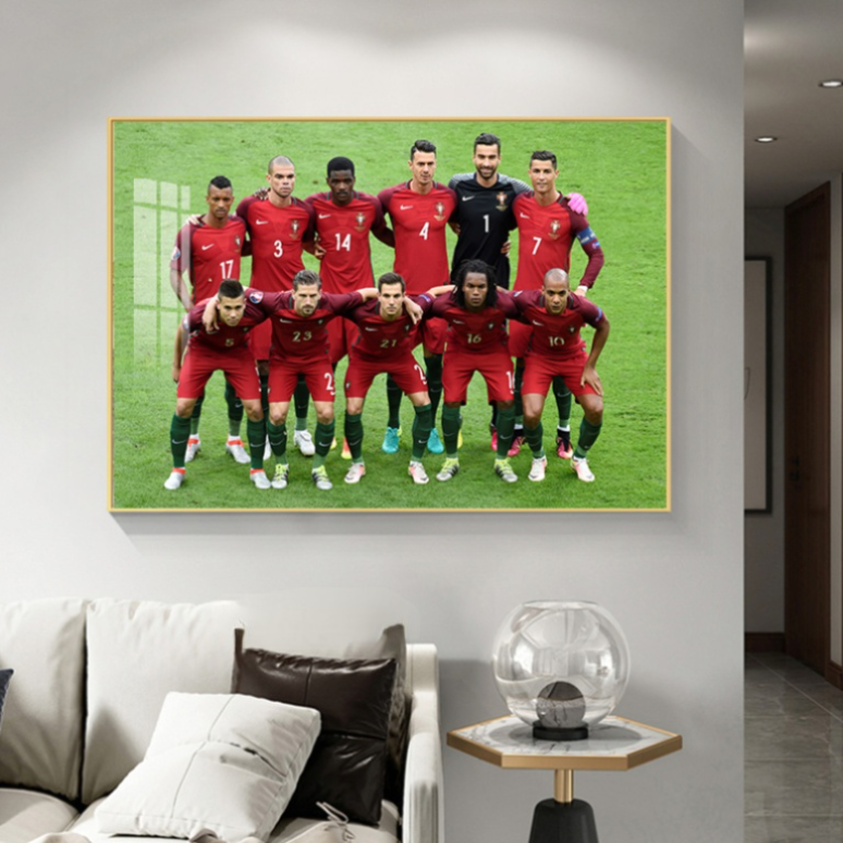 Art mural décoratif de l'équipe nationale du Portugal