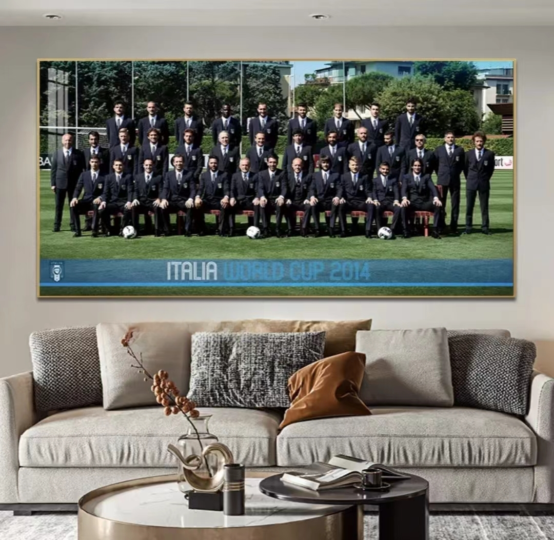 Art mural décoratif de l'équipe italienne de football 2014