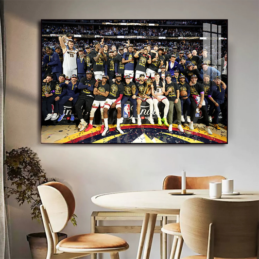 2023 Denver Nuggets Champion Group Photo Wall Art