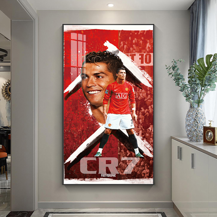 Cristiano Ronaldo Manchester United Arte decorativo de la pared