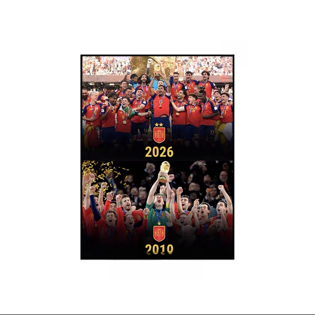 Spain 2026 World Cup Champions Wall Art