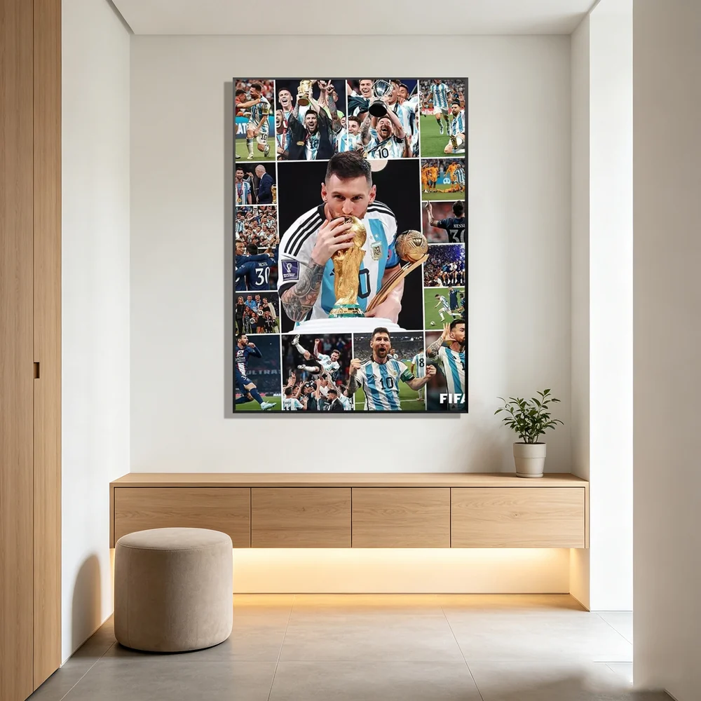 Lionel Messi Wandkunst
