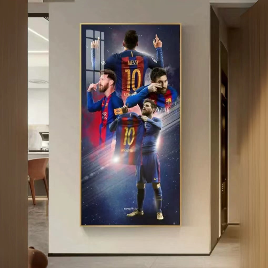 Arte de pared de Lionel Messi