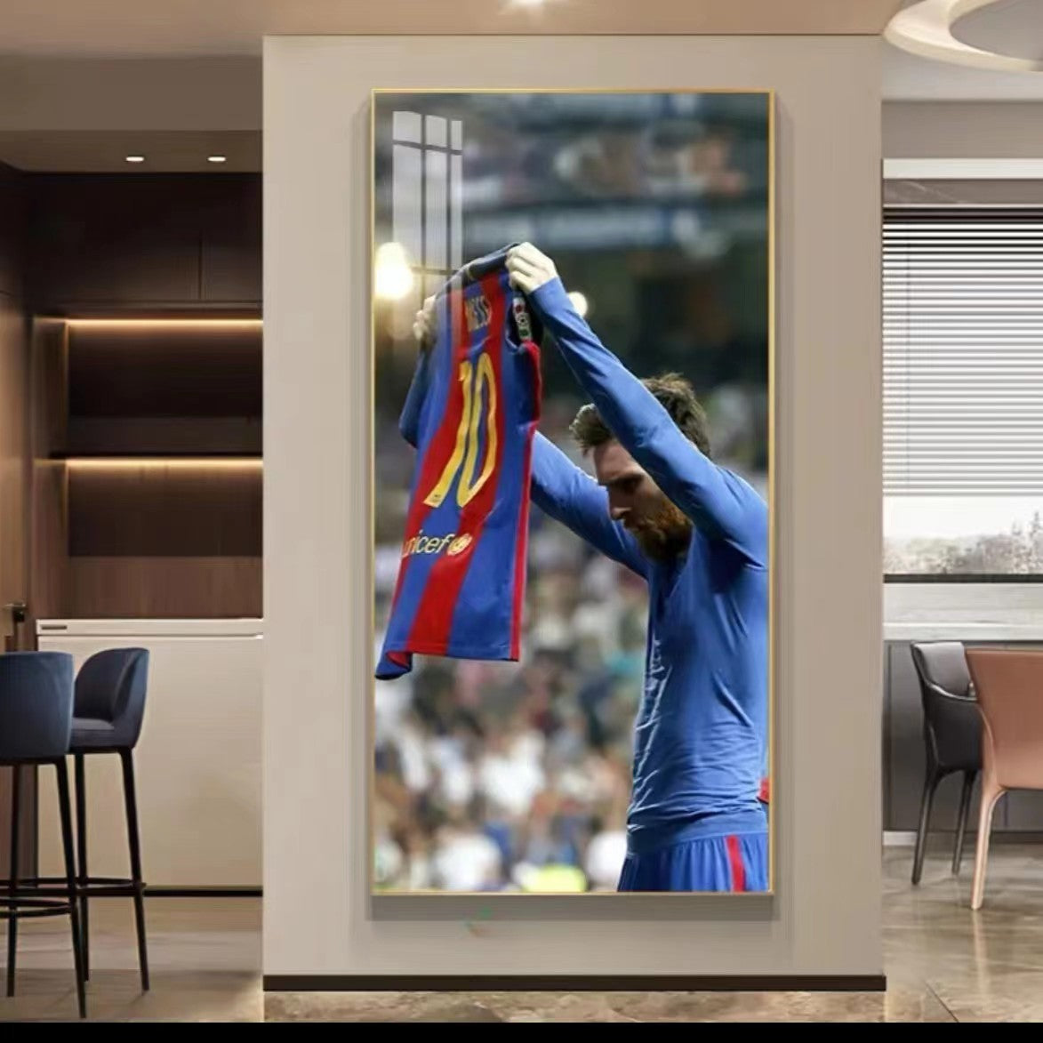 Arte de pared de Lionel Messi