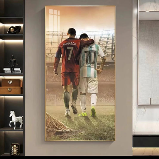 Arte de pared de Lionel Messi