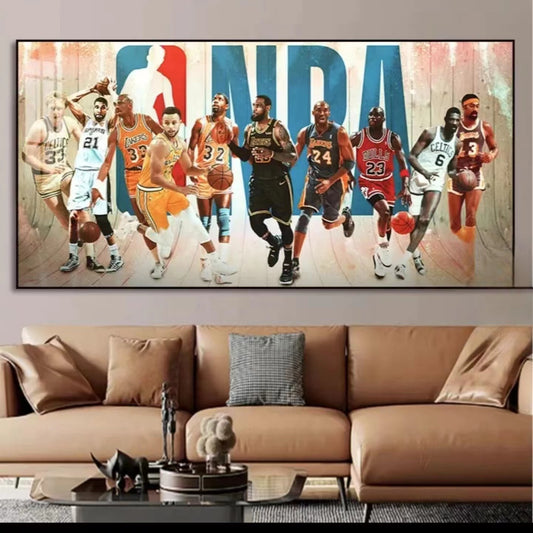 BASKETBALL ALL-STAR WALL ART