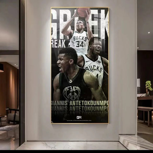 Giannis Antetokounmpo Wandkunst