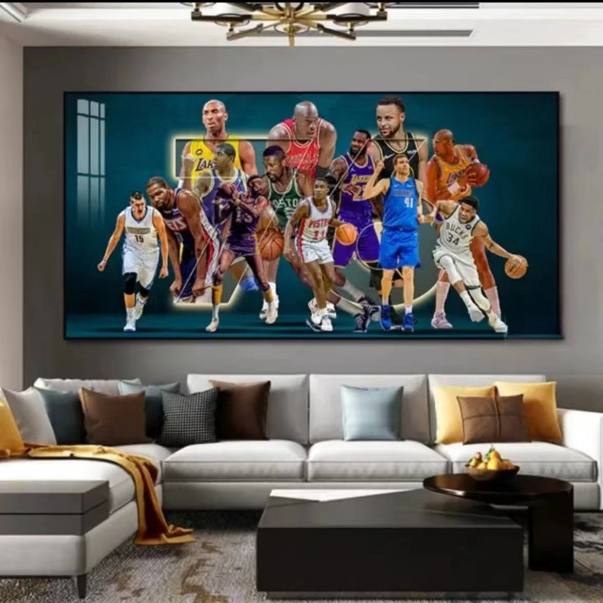 All-Basketball Star Wall Art