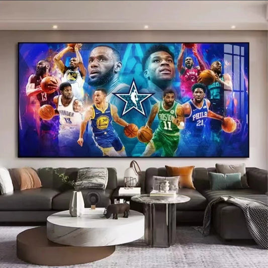 All-Basketball Star Wall Art