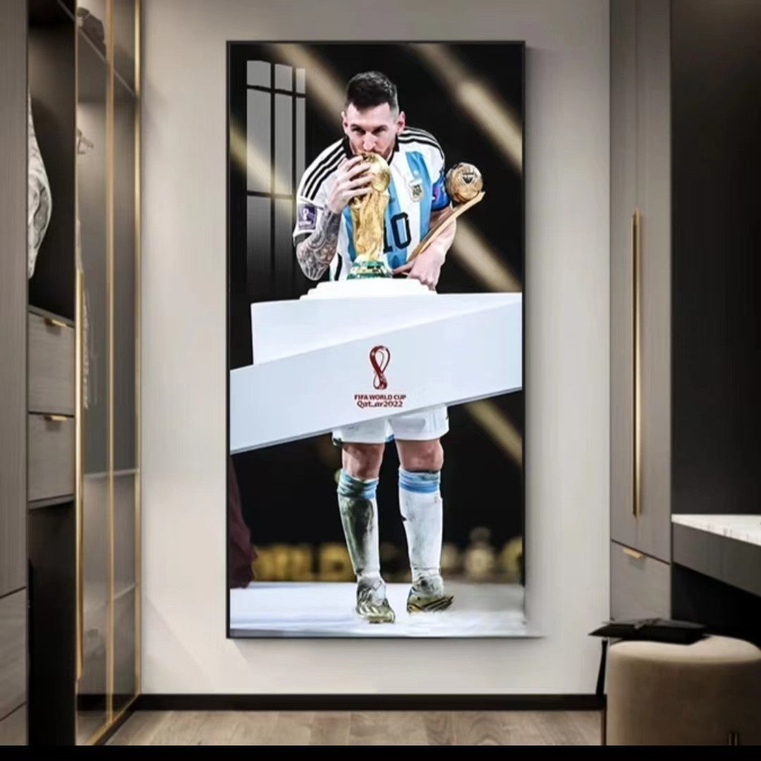 Arte de pared de Lionel Messi