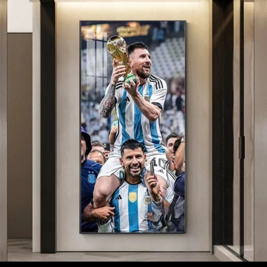 Lionel Messi Wandkunst