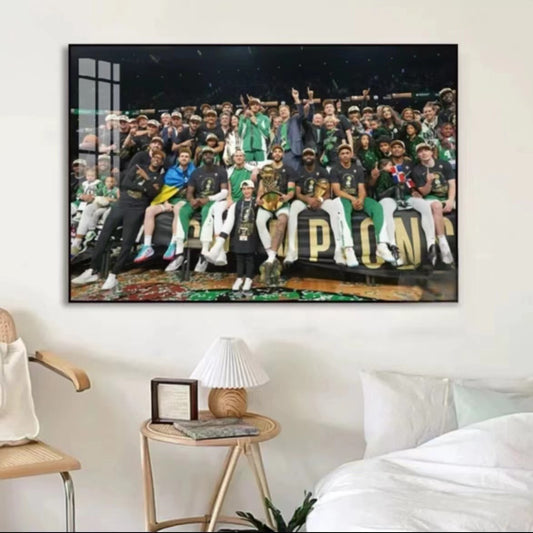 Arte de pared de los Celtics de Boston