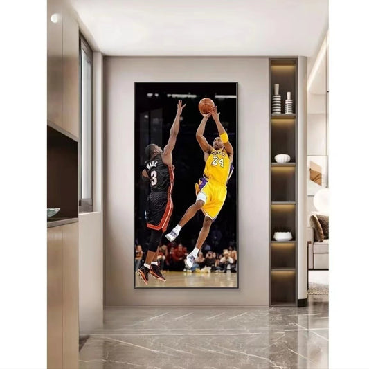 Kobe Bryant and Wade Wall Art