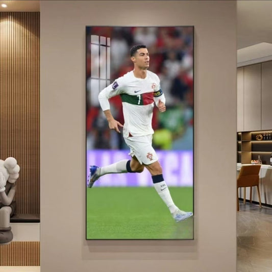 Arte decorativo de la pared de la Copa del Mundo de Ronaldo Qatar