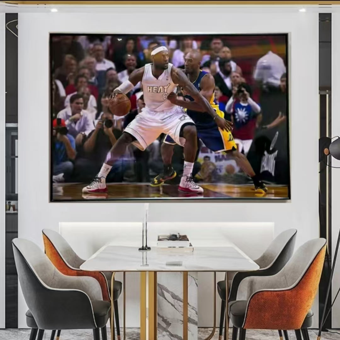 Kobe Bryant and LeBron James Wall Art