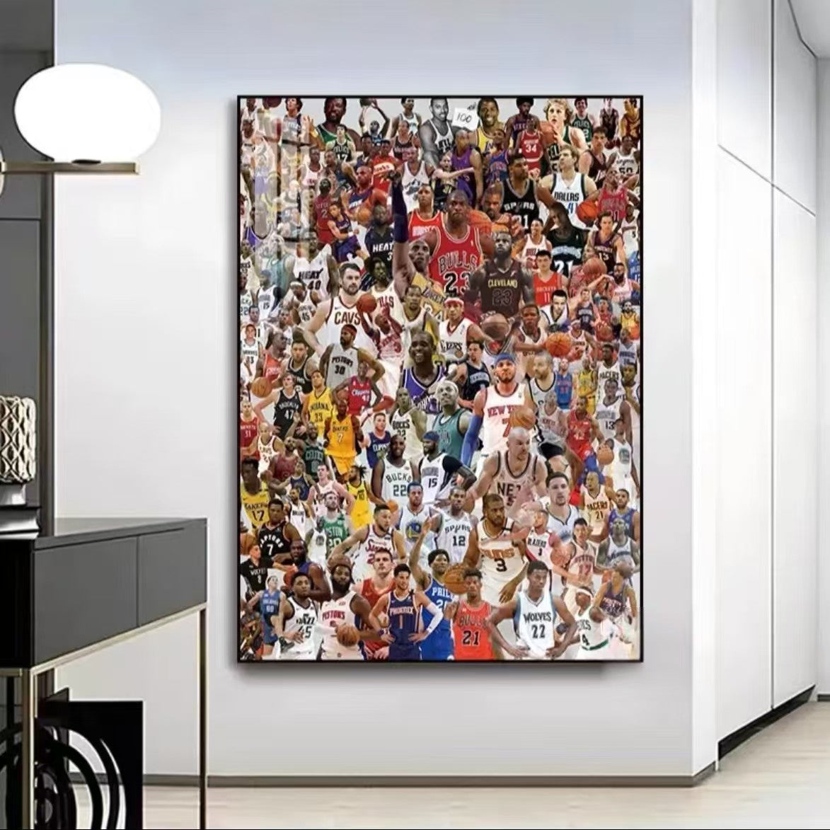 All-Basketball Star Wall Art