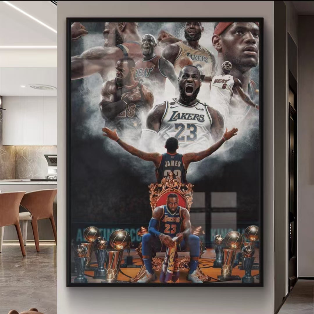 Arte de pared de LeBron James