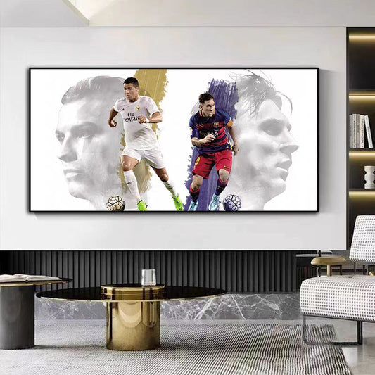 Cristiano Ronaldo Messi Wall Art
