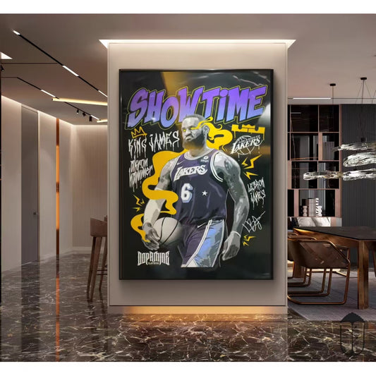 LeBron James und Stephen Curry Wandkunst