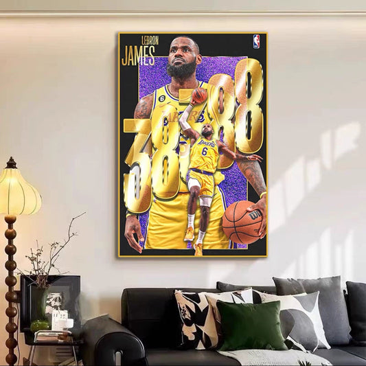 LeBron James und Stephen Curry Wandkunst