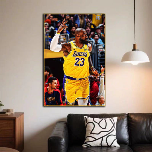 LeBron James und Stephen Curry Wandkunst