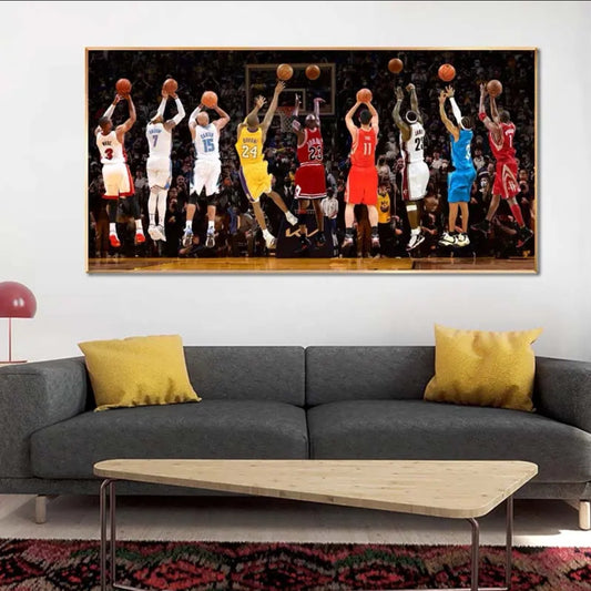 All-Star-Wandkunst