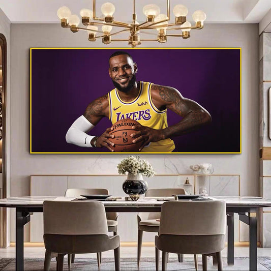 LeBron James und Stephen Curry Wandkunst